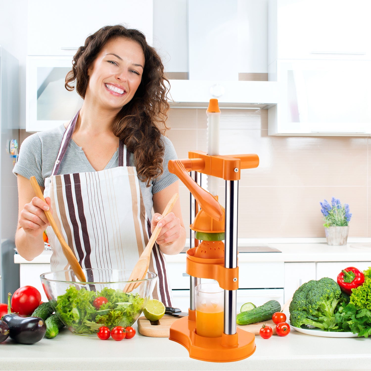7128 Hand Pressure Juicer With Glass Manual Cold Press Juice Machine Instant Make Juice Squeezer, Fruits Juicer, Juice Maker, Orange Juice Extractor For Fruits & Vegetables, Orange DeoDap 7128 Hand Pressure Juicer With Glass Manual Cold Press Juice Machine Instant Make Juice Squeezer, Fruits Juicer, Juice Maker, Orange Juice Extractor For Fruits & Vegetables, Orange DeoDap